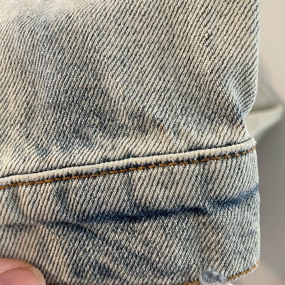 Zara Graffiti Art Oversized Distressed Denim Jacket - Picture 11 of 15